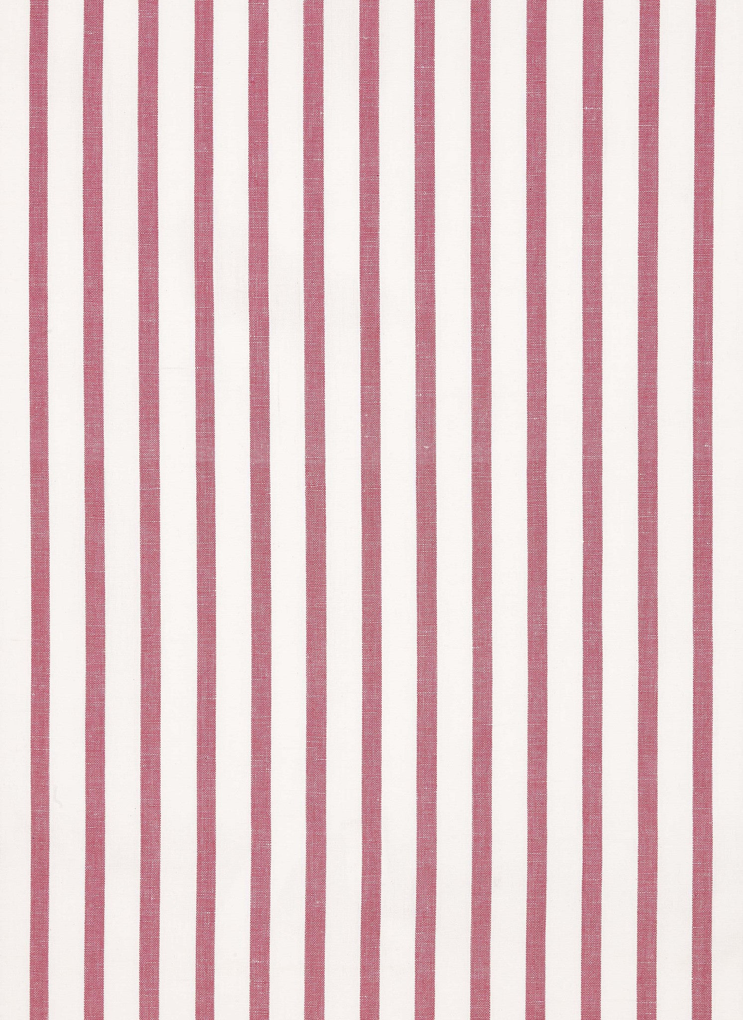 Autumn Ticking Stripe Cotton Linen Fabric by the Meter in Dark Heather Pink