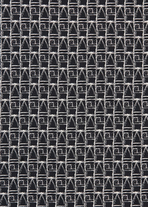 Buoy Home decor Interiors fabric for curtains, blinds and upholstery in black and white ships from Canada