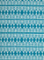 Tiki Huts Pattern Cotton Linen Home Decor Fabric by the meter or by the yard in Bright Turquoise Blue for curtains, blinds, upholstery ships from Canada (USA)