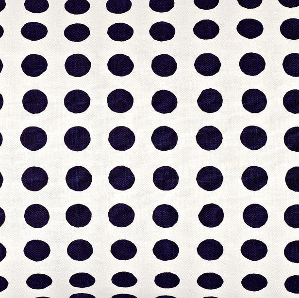 London Polka Dot Pattern Cotton Linen Home Decor Fabric by the Meter or by the yard in Dark Aubergine Purple for curtains, blinds or upholstery ships from Canada (USA)