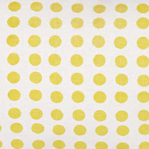London Polka Dot Pattern Cotton Linen Home Decor Fabric by the Meter or but he yard for curtains, blinds, upholstery in Maize Yellow ships from Canada (USA)
