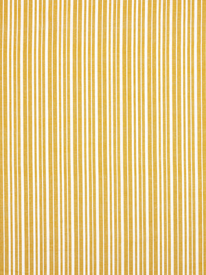 Palermo Ticking Stripe Cotton Linen Home Decor Fabric by the Meter or by the yard for curtains, blinds or upholstery in Mustard Gold ships from Canada (USA)