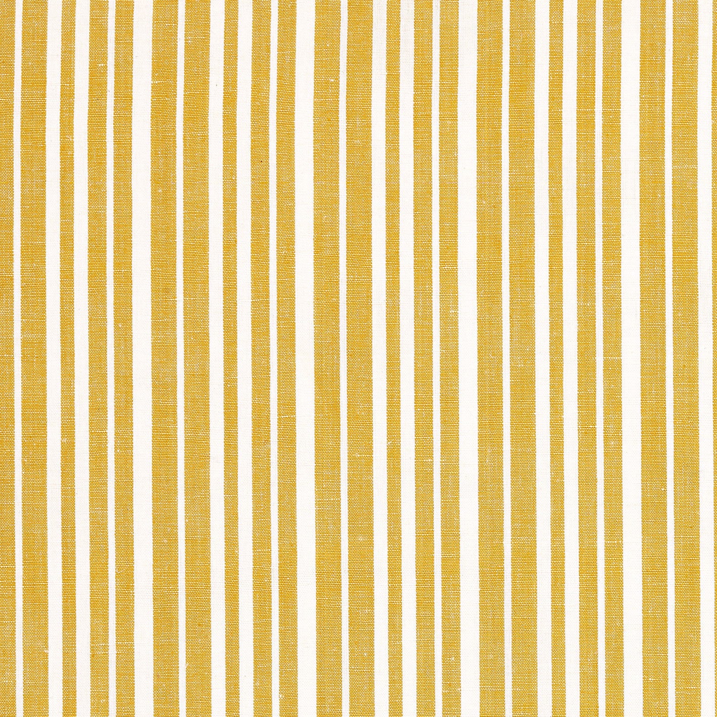 Palermo Ticking Stripe Cotton Linen Home Decor Fabric by the Meter or by the yard for curtains, blinds, upholstery in Mustard Gold ships from Canada (USA)