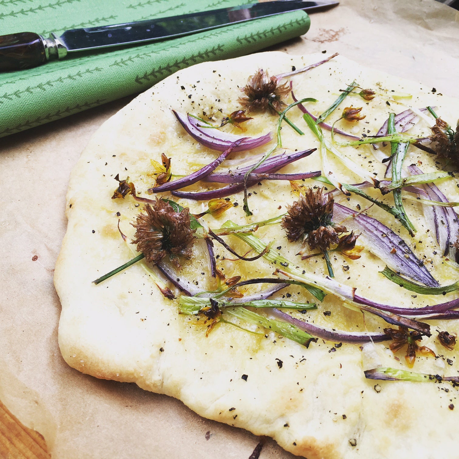 Allium & Chive Flatbread Recipe