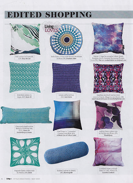 étoile home's Augusta throw pillow in Pacific turquoise blue ships from Canada worldwide