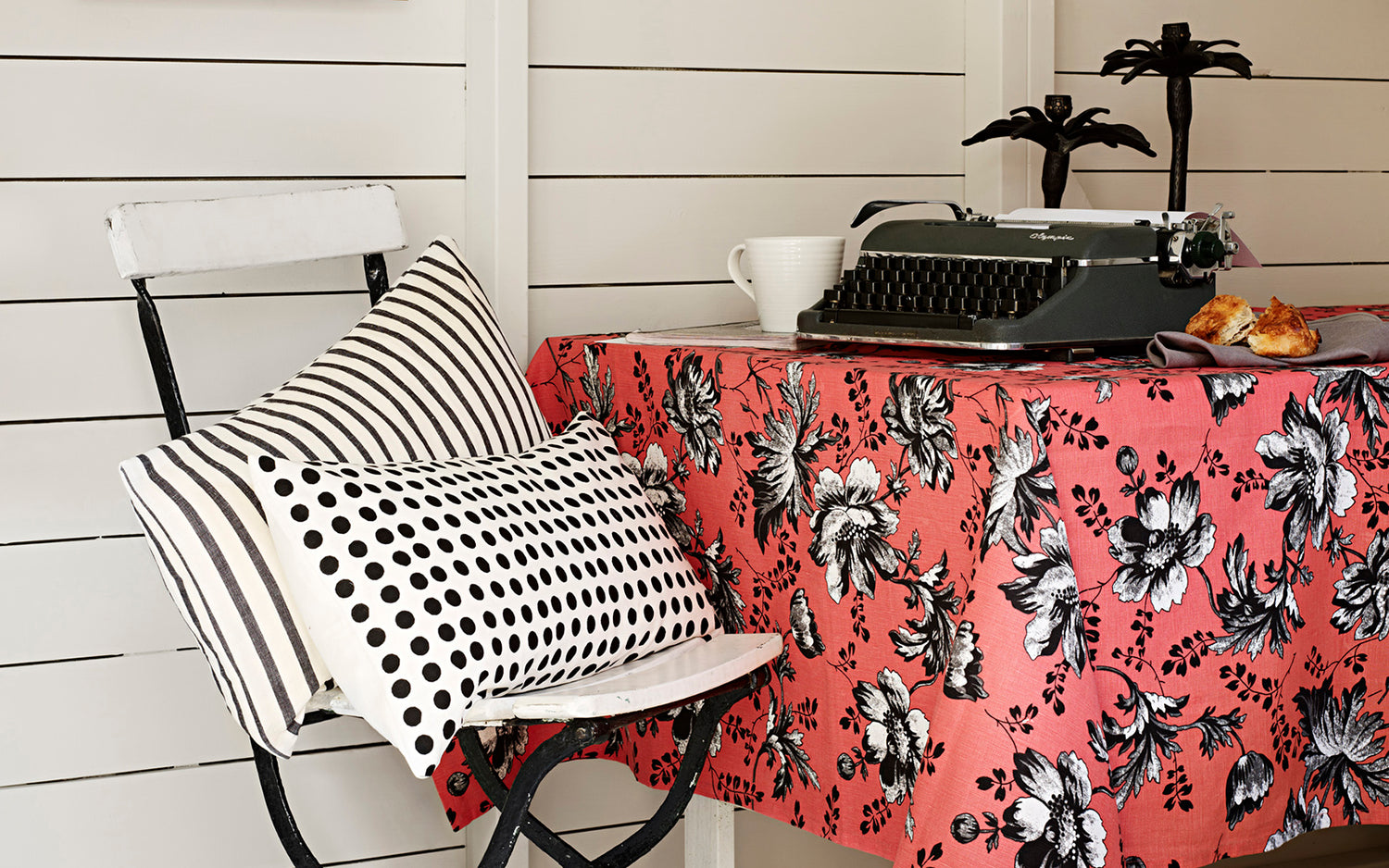 Rectangle lumbar throw pillows in patterns, stripes and spots ships from Canada worldwide including the USA