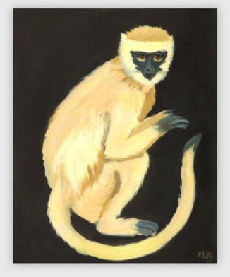 A Monkey Print Poster by Emily Winfield-Martin ships from Canada worldwide