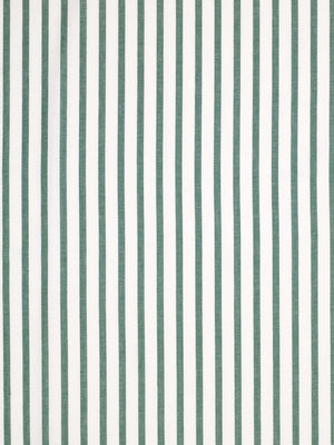 Autumn Ticking Stripe Cotton Linen Fabric by the Meter in Dark Moss Green
