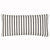 Autumn Ticking Stripe Rectangle Decorative Throw Pillow Lumbar - Black 30x60cm (12x24")