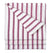 Autumn Ticking Stripe Cotton Linen Tablecloth in Burgundy Heather Pink Ships from Canada (USA)