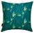 Beakrush-floral-pattern-throw-pillow-seafoam-green-dark-blue-18"-45cm-canada-usa