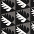 Betty Geometric Tree Pattern Cotton Linen Fabric by the Meter in Stone Grey & Black