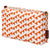 Bunting Geometric Pattern Cotton Canvas Wash, Toiletry, Cosmetic, Shaving Travel Bag (kit) - Pumpkin Orange Ships from canada (USA)