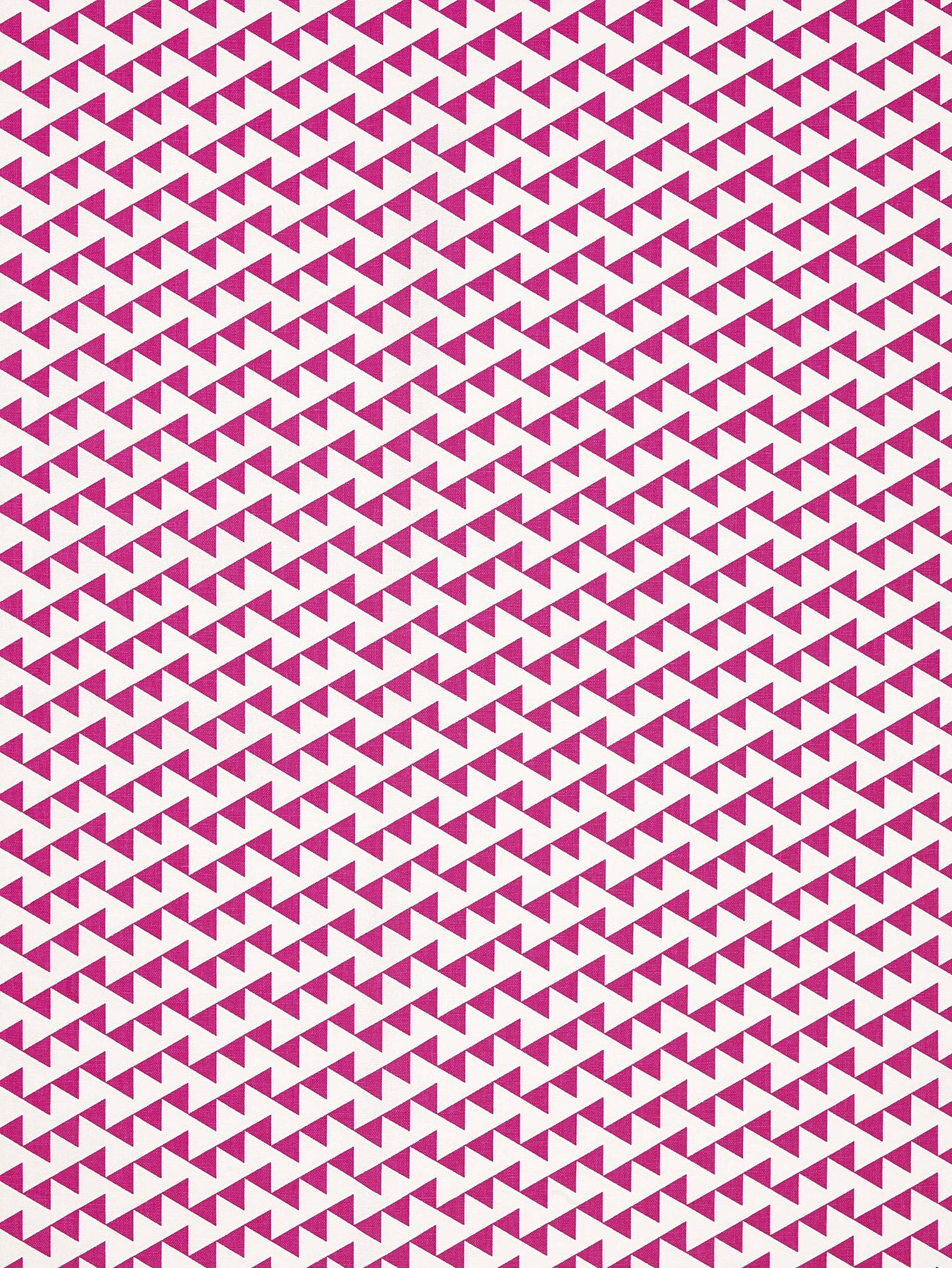 Bunting Geometric Pattern Cotton Linen Fabric Bright Fuchsia Pink
