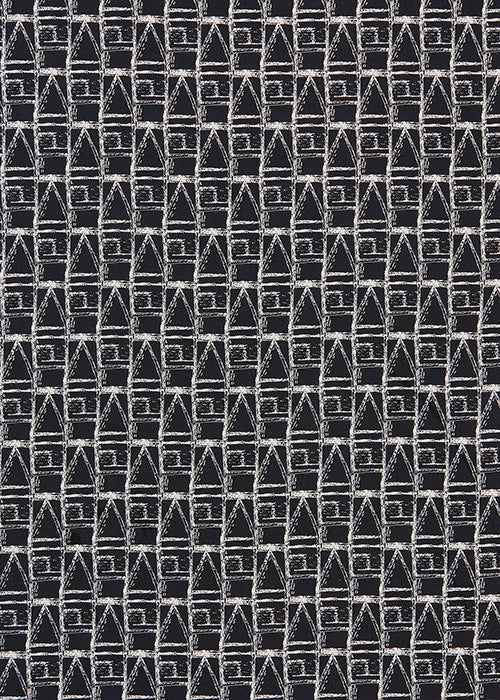 Buoy Home decor Interiors fabric for curtains, blinds and upholstery in black and white ships from Canada