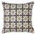 Dorothy Geometric Pattern Cotton Linen Decorative Throw Pillow in Stone Grey 45x45cm (18x18")