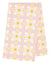 Dorothy Geometric Patterned Screen Printed Linen Union Tea Towel in Light Tea Rose Pink
