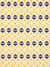 Glasswork Geometric Pattern Cotton Linen Fabric by the Meter in Maize Yellow & Aubergine Purple