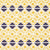 Glasswork Geometric Pattern Cotton Linen Fabric by the Meter in Maize Yellow & Aubergine Purple