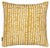 Hopi Graphic Patterned Linen Decorative Throw Pillow in Mustard Gold 45x45cm 18x18"