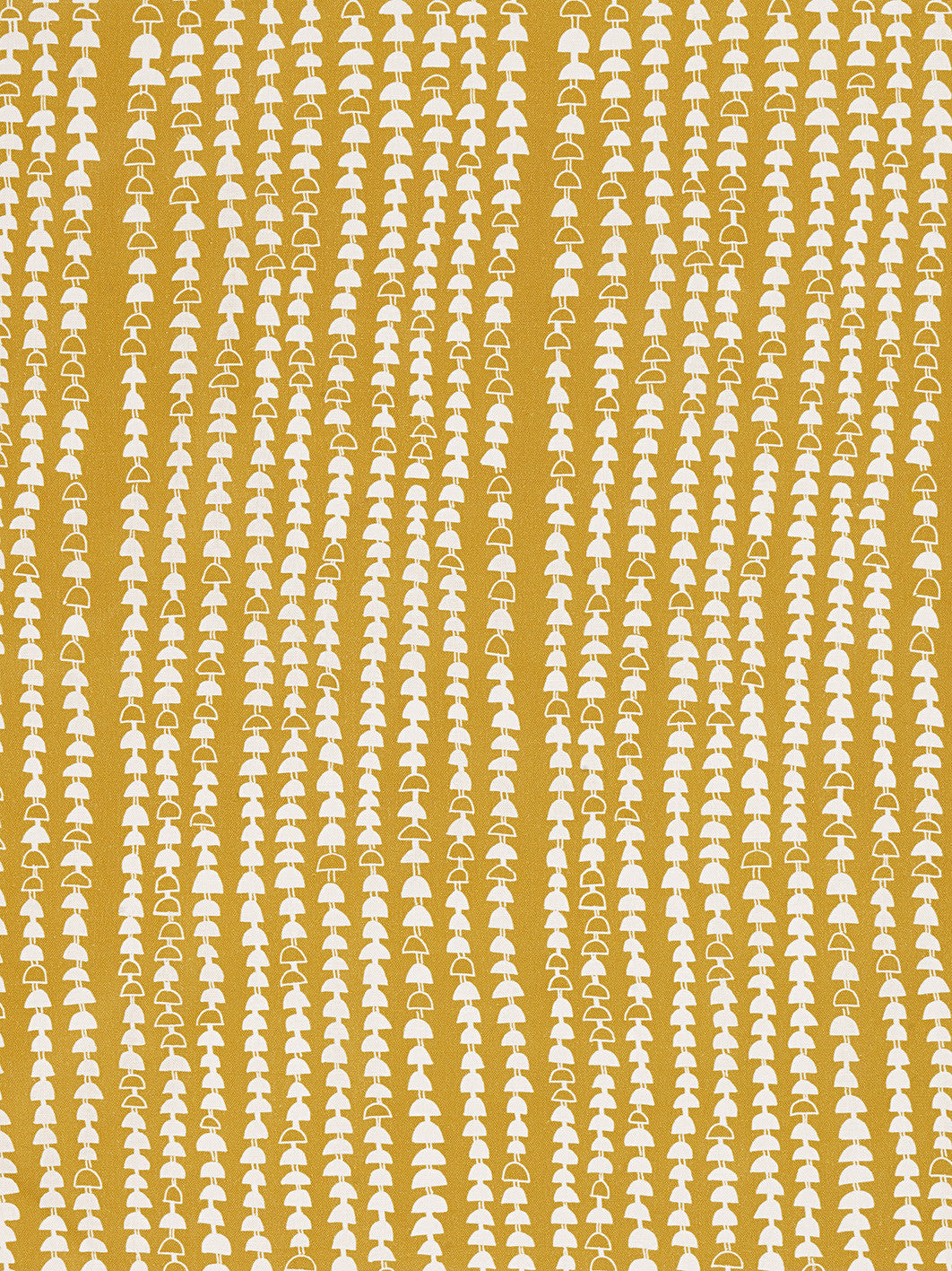Hopi Graphic Strung Bead Pattern Linen Cotton Designer Home Decor Fabric for curtains, blinds, upholstery in Mustard Gold ships from Canada, USA