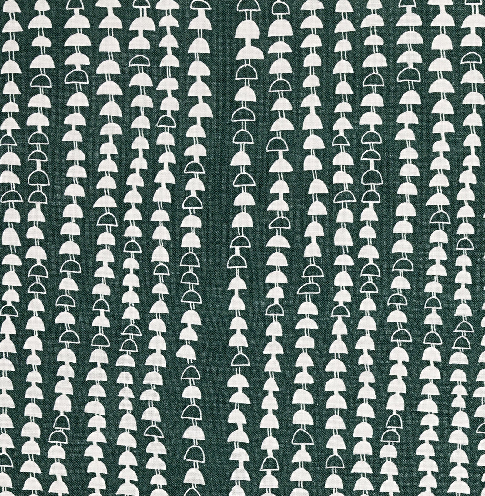 Hopi Graphic Strung Bead Pattern Linen Cotton Home Decor Fabric for curtains, blinds, upholstery in Dark Moss Green Forest Canada USA