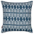 Tiki Huts Pattern Linen Cotton Throw Pillow Cushion in Dark Petrol Blue 45x45cm 18x18" ships from Canada worldwide including the USA