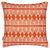 Tiki Huts Tropical Pattern Cotton Linen throw pillow Cushion 45x45cm in Bright Pumpkin Orange ships from Canada worldwide including the USA