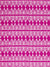 Tiki Huts Pattern Cotton Linen Home Decor Fabric by the meter or by the yard for curtains, blinds, upholstery in Bright Fuchsia Pink ships from Canada (USA)
