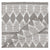 Tiki Huts Patterned Linen Napkins in Light Dove Grey
