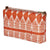Tiki Huts Pattern Canvas Wash or toiletry travel Bag in Bright Pumpkin Orange Perfect for your beauty and cosmetic needs while travelling Ships from Canada (USA)