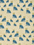 Graphic Leopard Pattern Printed Linen Cotton Canvas Home Decor Fabric by the meter or by the yard for curtains, blinds, upholstery in Petrol Blue, Winter Blue and Mustard Yellow ships from Canada (USA)