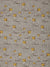 Graphic Leopard Pattern Printed Linen Cotton Canvas Home Decor Fabric by the meter or the yard for curtains, blinds and upholstery in Light Dove Grey & Saffron Yellow ships from Canada (USA)