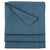 Solid Dyed Linen Cotton Union Tablecloth in Dark Petrol Blue Stain Resistant finish Canada USA
