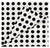 London Polka Dot Linen Napkins in Black