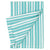 Palermo Ticking Stripe Cotton Linen Napkin in Turquoise Blue