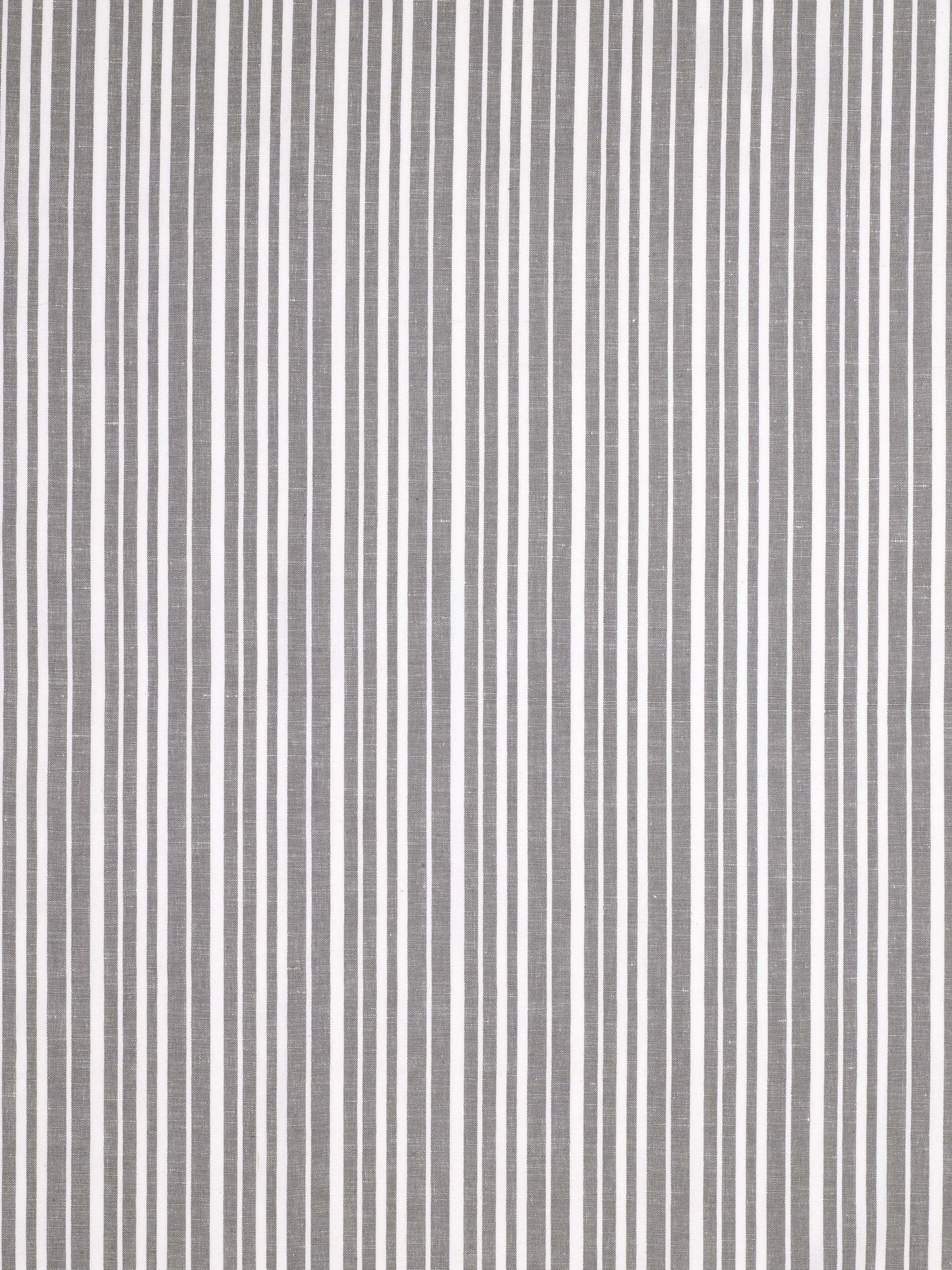 Palermo Ticking Stripe Cotton Linen Home Decor Fabric by the Meter or by the yard for curtains, blinds or upholstery in Stone Grey - ships from Canada (USA)