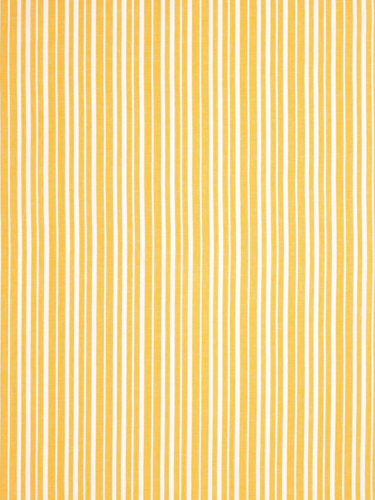 Palermo Ticking Stripe Cotton Linen Home Decor Fabric by the Meter or by the yard for curtains, blinds, upholstery in Bright Saffron Yellow ships from Canada (USA)