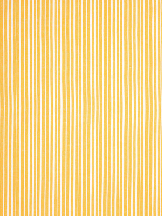 Palermo Ticking Stripe Cotton Linen Home Decor Fabric by the Meter or by the yard for curtains, blinds, upholstery in Bright Saffron Yellow ships from Canada (USA)