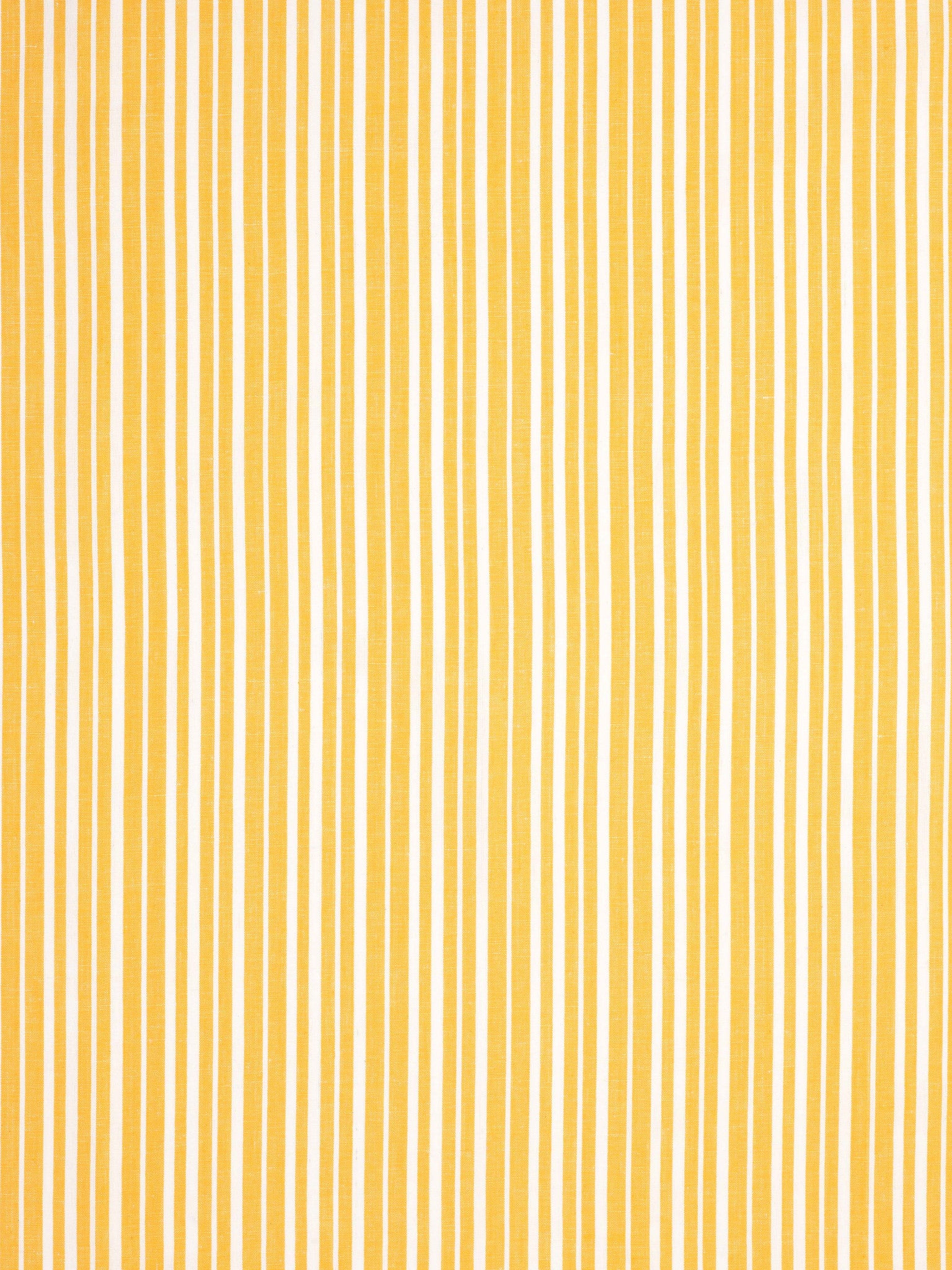 Palermo Ticking Stripe Cotton Linen Home Decor Fabric by the Meter or by the yard for curtains, blinds, upholstery in Bright Saffron Yellow ships from Canada (USA)