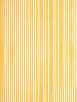 Palermo Ticking Stripe Cotton Linen Home Decor Fabric by the Meter or by the yard for curtains, blinds, upholstery in Bright Saffron Yellow ships from Canada (USA)