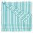 Palermo Ticking Stripe Cotton Linen Tablecloth in Pacific Turquoise Blue Ships from Canada (USA)
