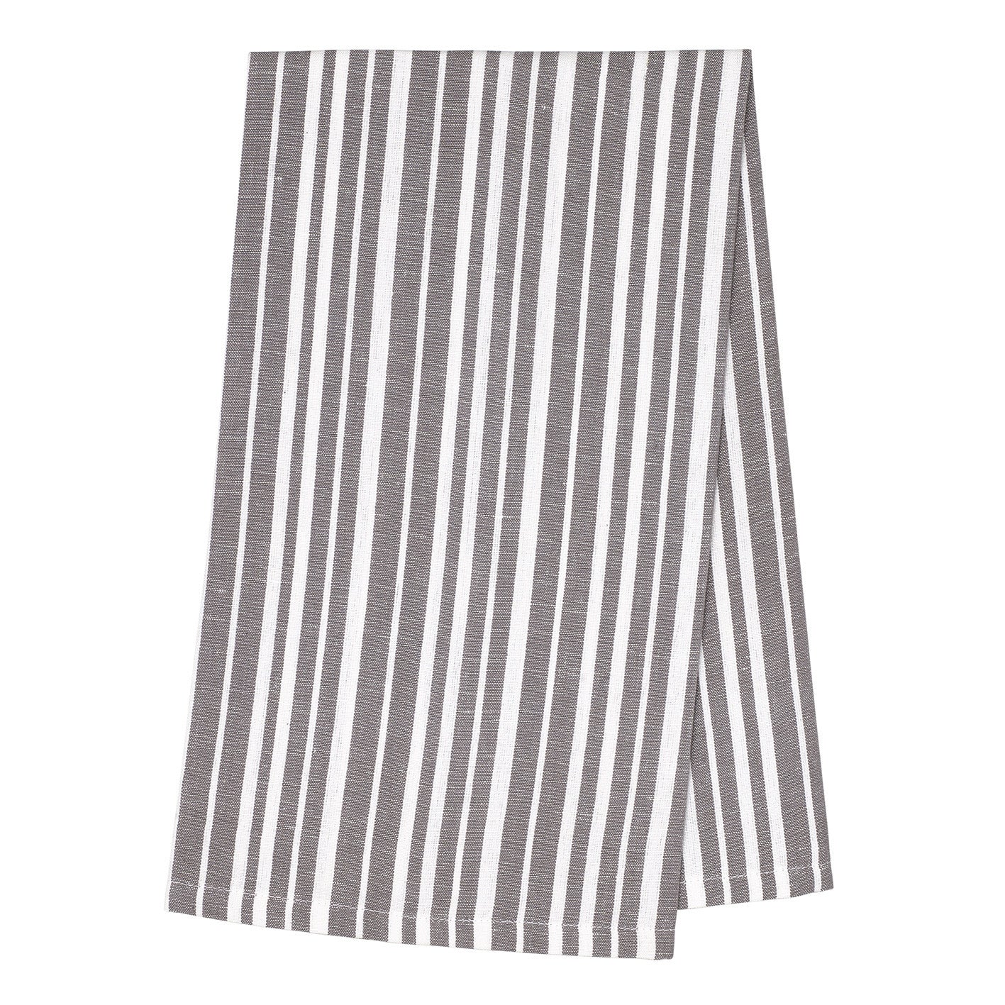 Palermo Stripe Tea Towel - Stone Grey