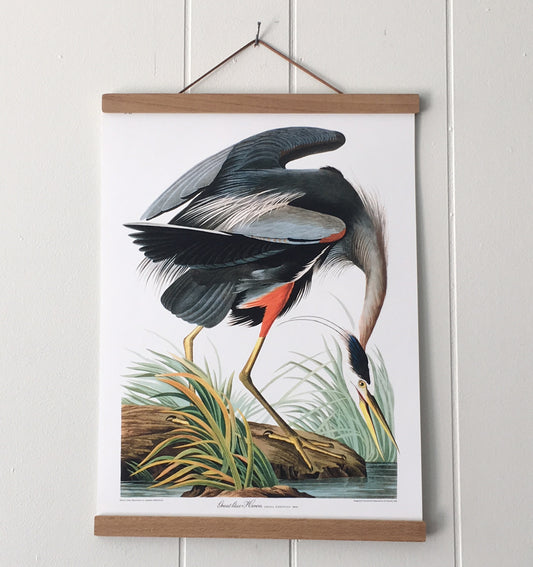 Magnetic Poster Hanger in Teak Wood 12', 16', 20", 28", 36", 40"