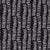 Graphic Adam's Rib Pattern Screen Printed Linen Cotton Canvas Fabric in Black and White