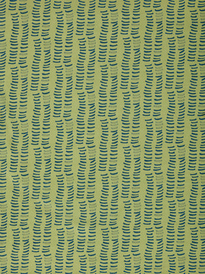 Graphic Rib Pattern Pattern Screen Printed Linen Cotton Canvas Home Decor Curtain blind upholstery Fabric in Antique Moss Green and Dark Petrol Blue Canada USA