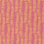 Graphic Adam's Rib Pattern Screen Printed Linen Cotton Canvas Fabric in Bright Coral Pink & Mustard Yellow