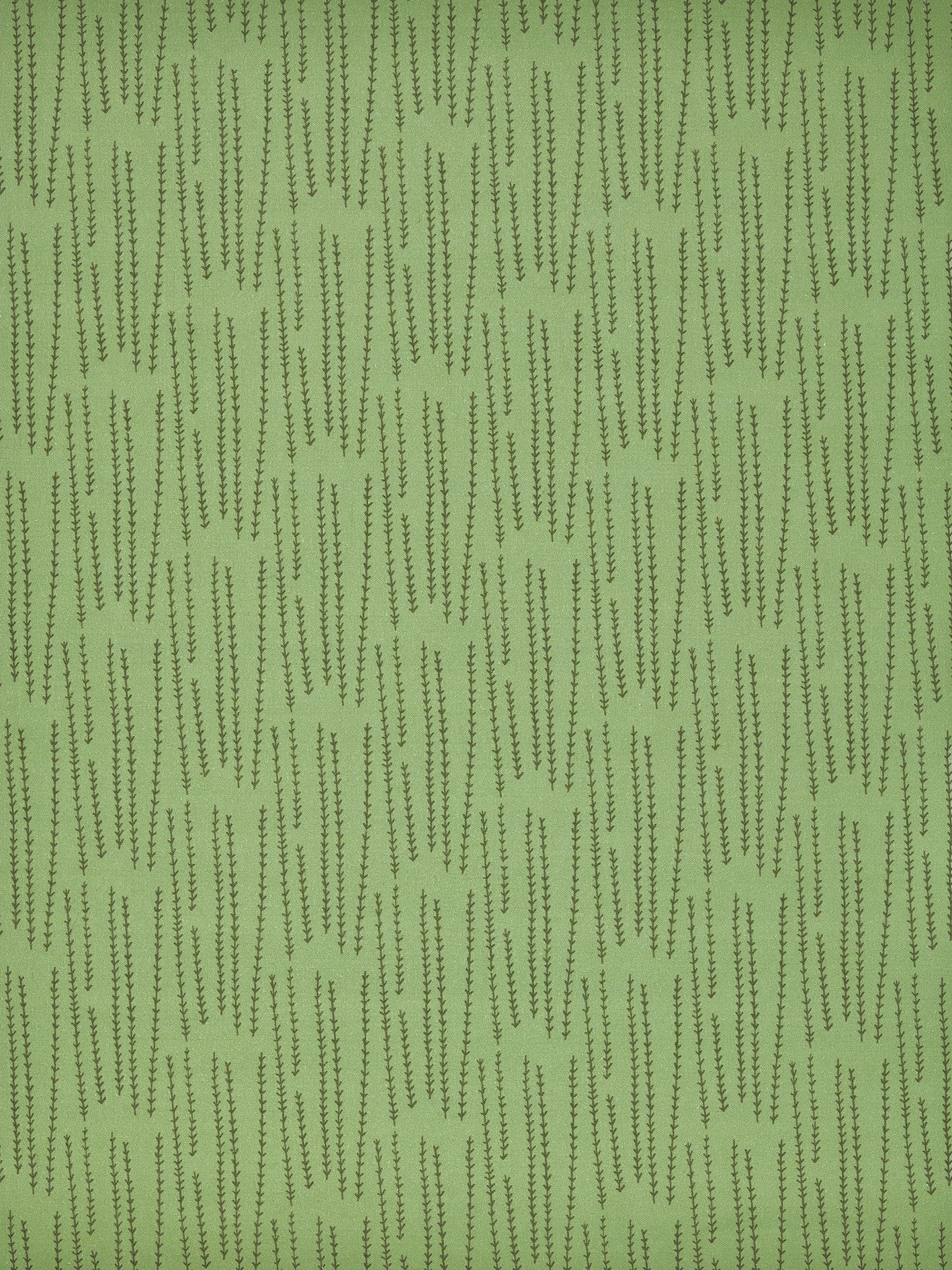 Graphic Rosemary Sprig Pattern Printed Linen Cotton Canvas Home Decor Fabric by the meter or the yard for curtains, blinds or upholstery in Light Avocado Green & Olive Green ships from Canada (USA)