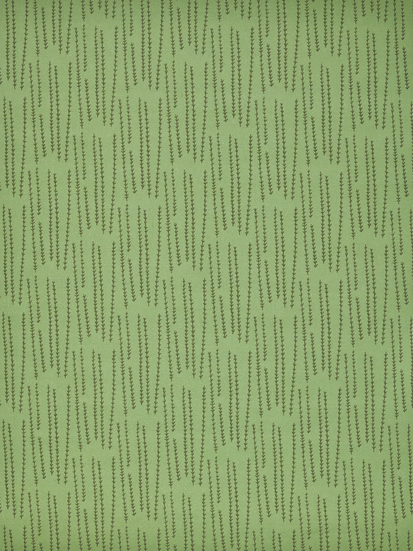 Graphic Rosemary Sprig Pattern Printed Linen Cotton Canvas Home Decor Fabric by the meter or the yard for curtains, blinds or upholstery in Light Avocado Green & Olive Green ships from Canada (USA)