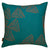 Stay Sails Pattern decorative Throw Pillow in Petrol Blue and Geranium Red ships from Canada worldwide including the USA